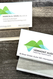 Vermont Audiology Business Cards