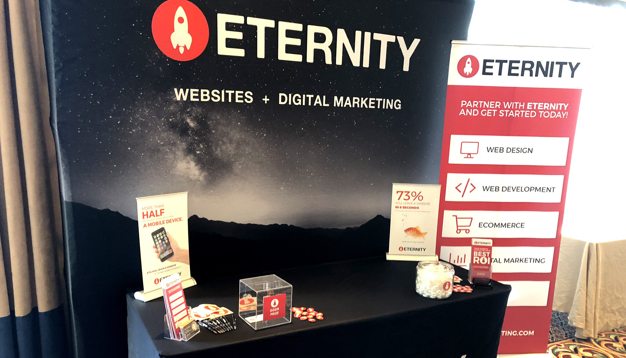 Tradeshow booth design for Eternity