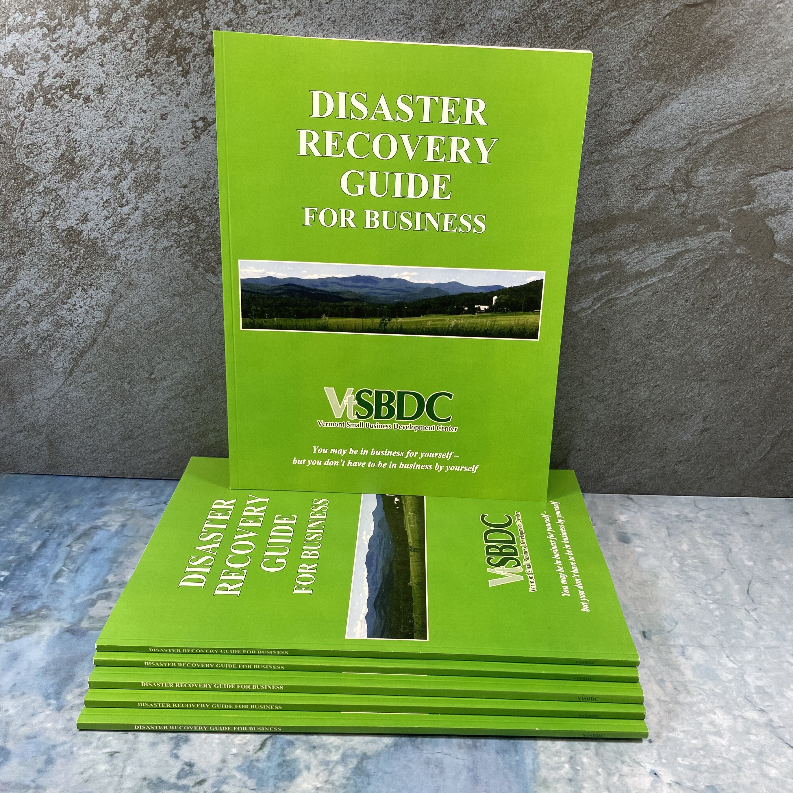 Perfect binding for Disaster Recovery Guide for Business - Vermont Small Business Development Corp