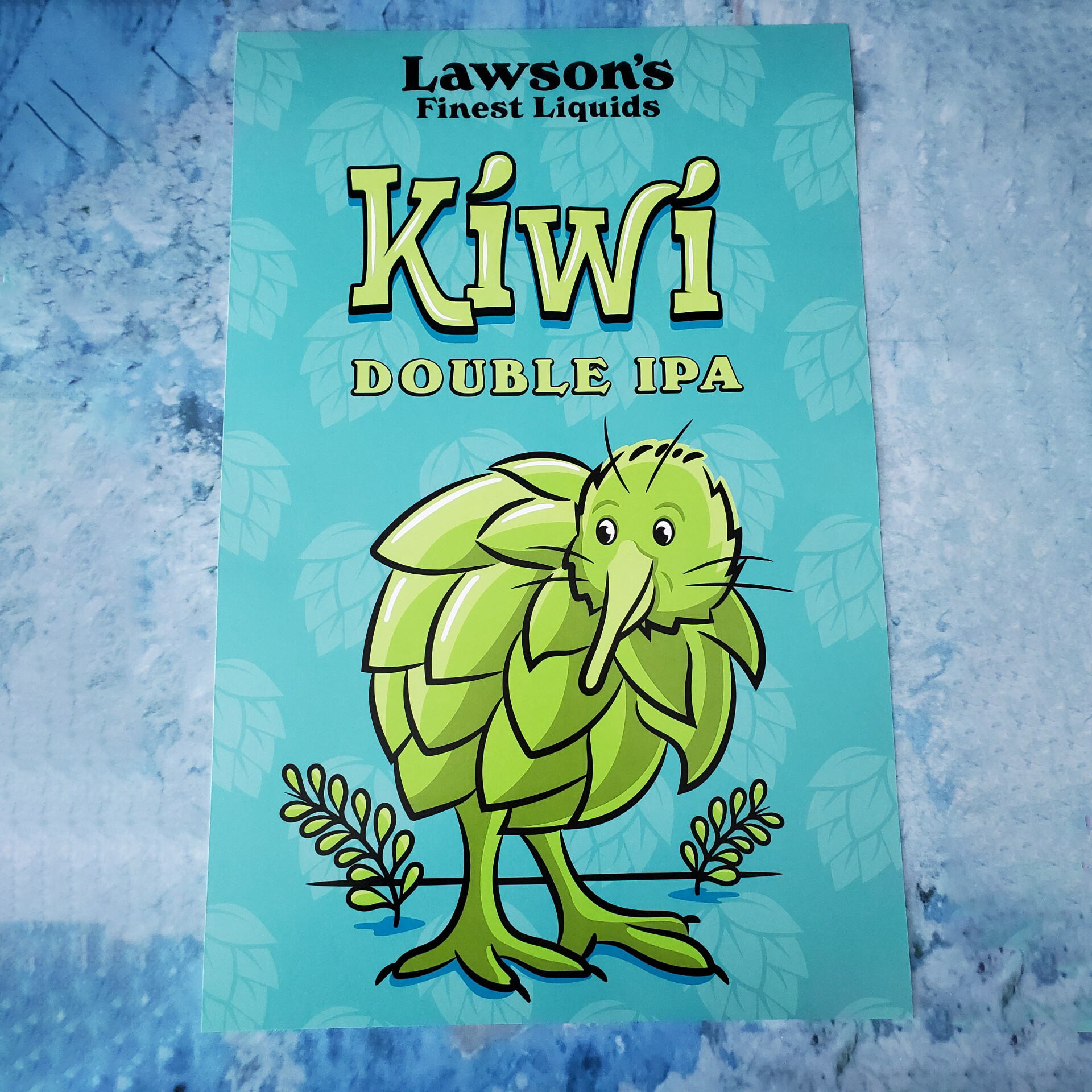 Printed Poster for Lawson's Finest Liquids Kiwi Double IPA