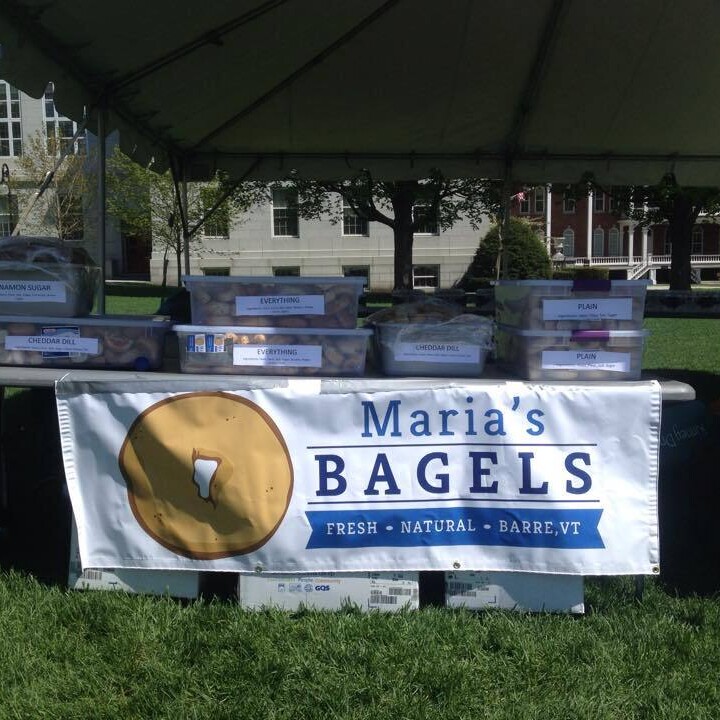 Outdoor Vinyl Banner for Farmers Market Booth - Maria's Bagels