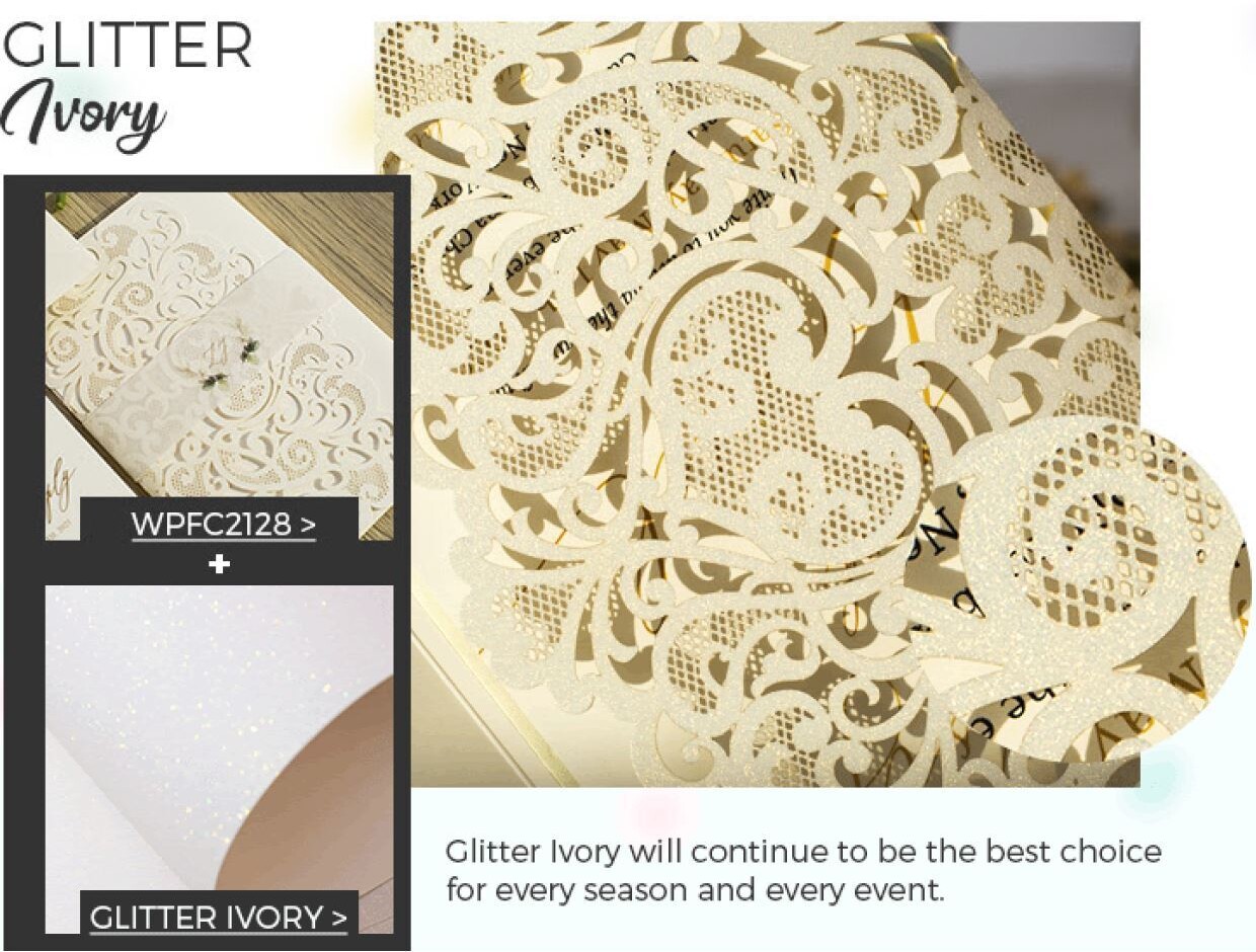 Glitter Ivory will continue to be the best choice for every season and every event