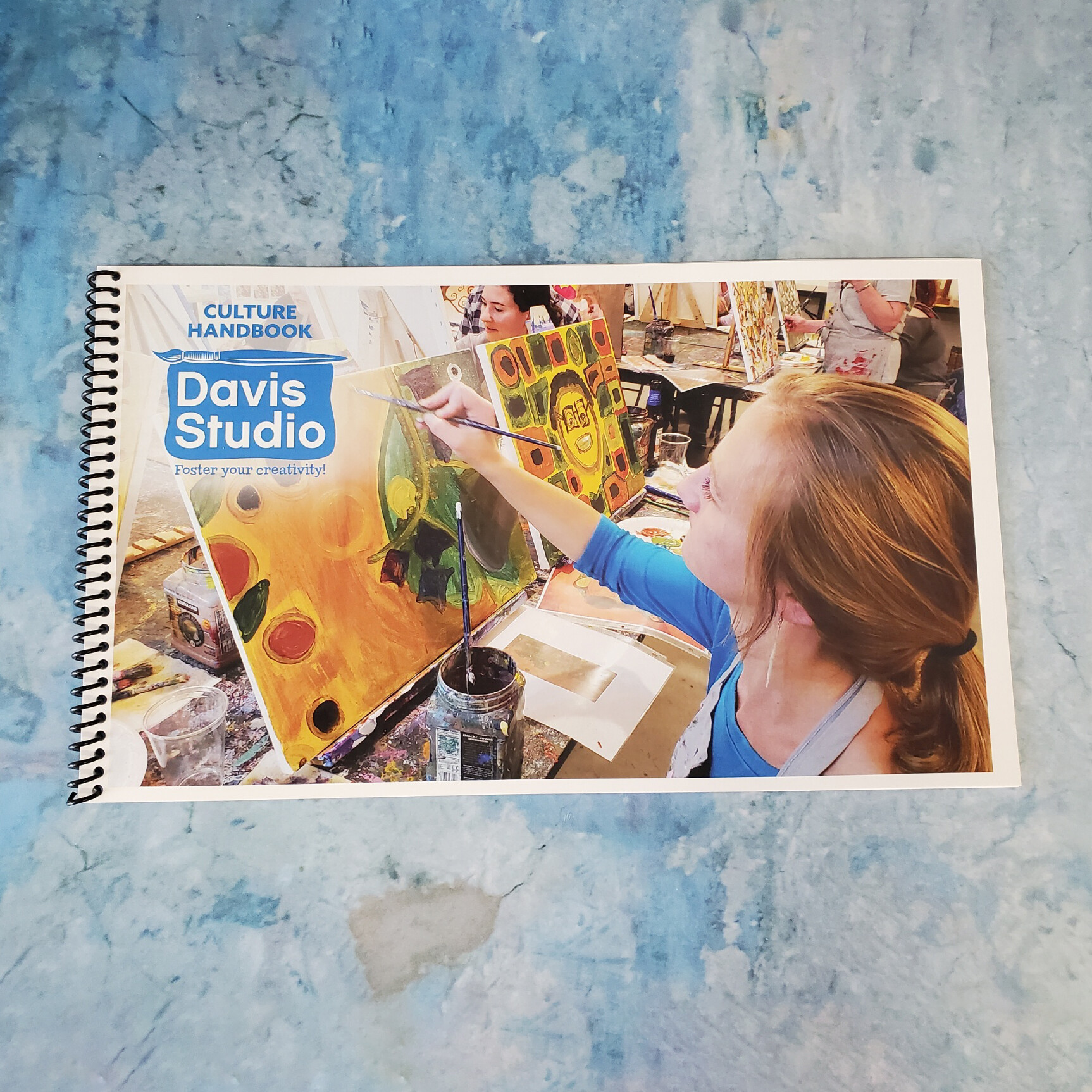 Culture Handbook Presentation for Davis Studio - Black Coil Binding - Design by Caroline Matte
