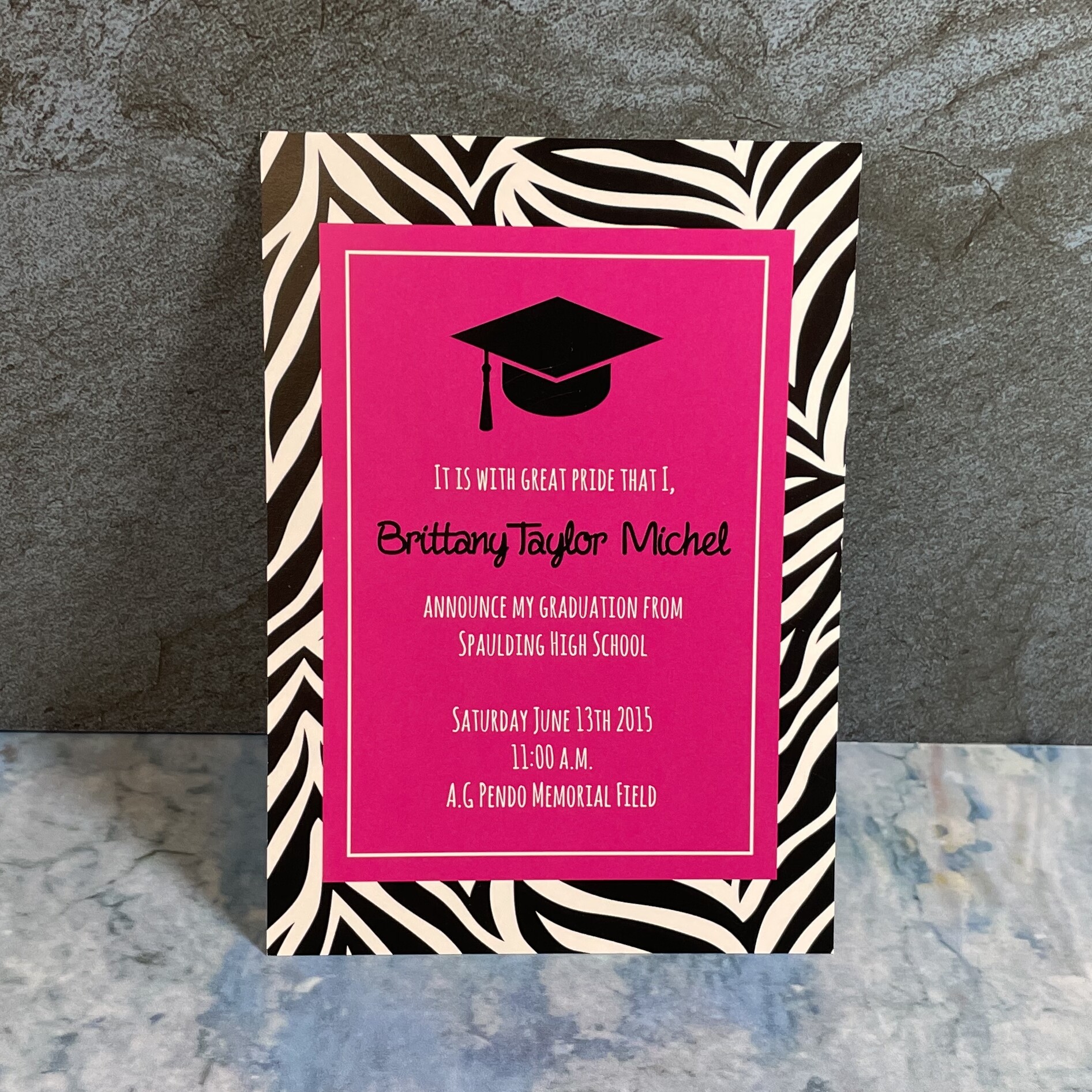 Graduation Announcement for Brittany