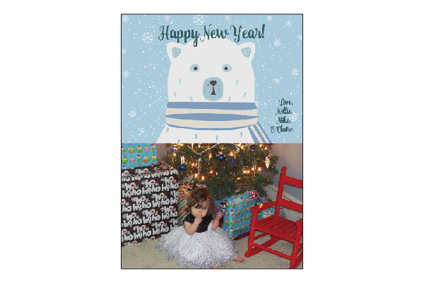 CW Holiday Photo Card - Template #052