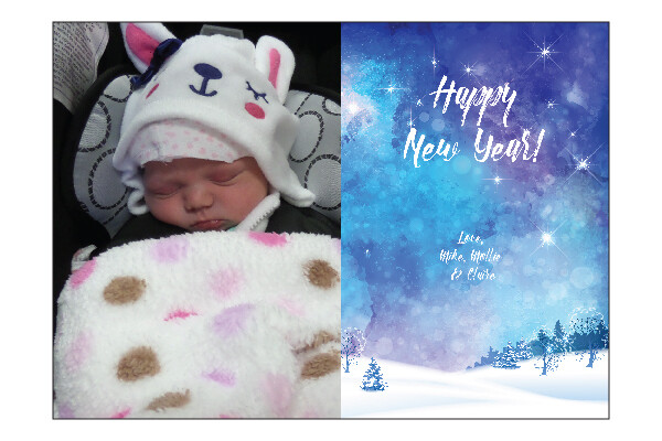 CW Holiday Photo Card - Template #054