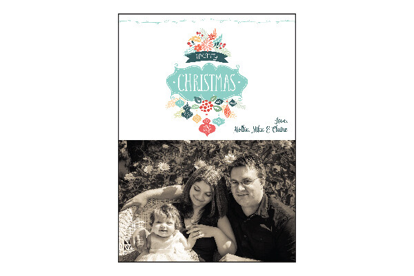 CW Holiday Photo Card - Template #068