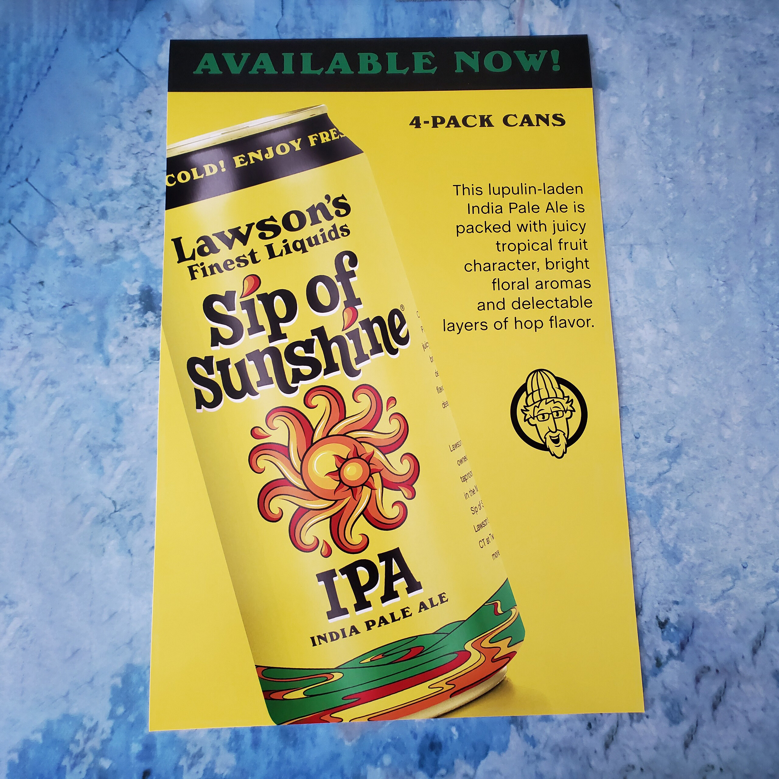 Printed Poster for Lawson's Finest Liquids Sip of Sunshine