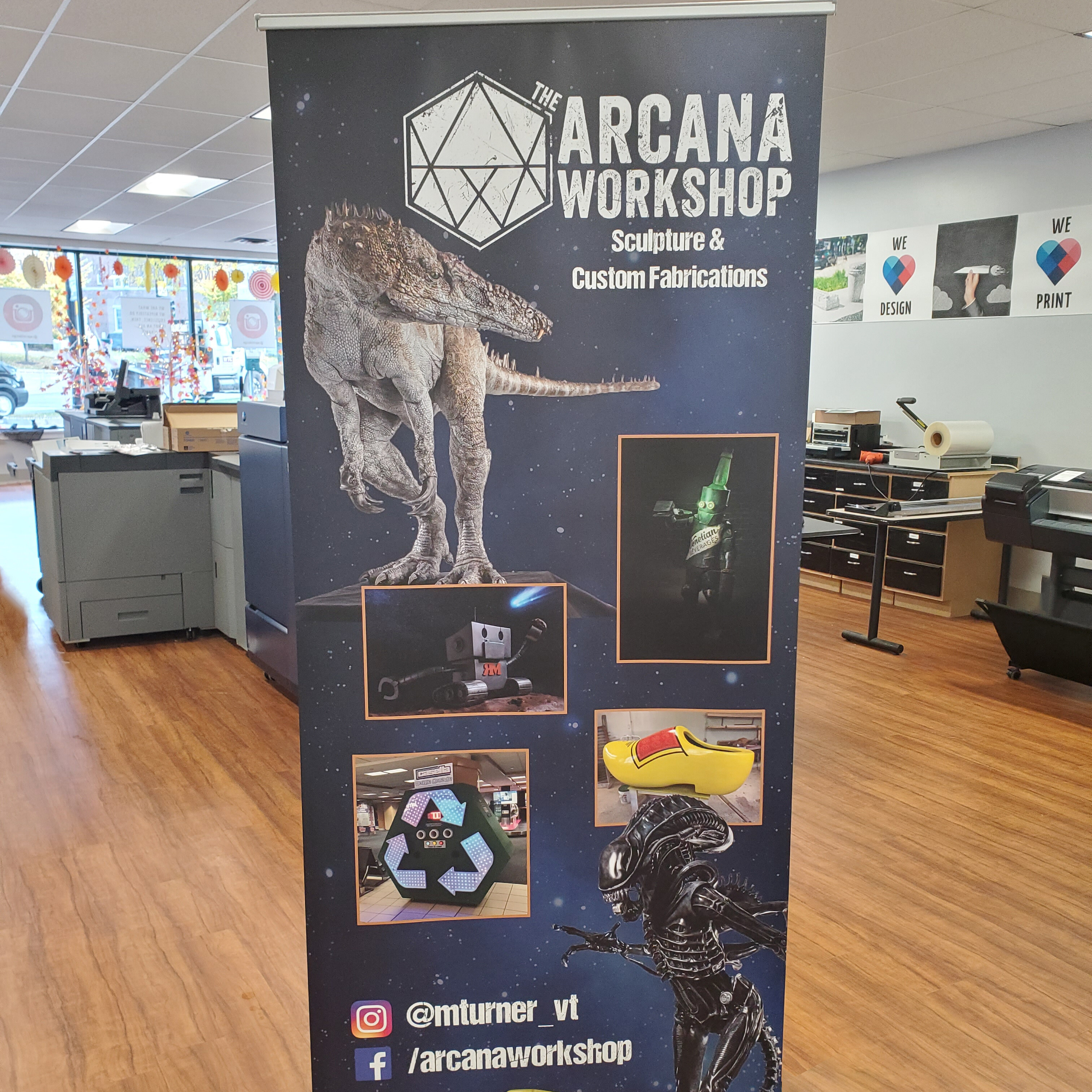 Retractable Banner for Arcana Workshop