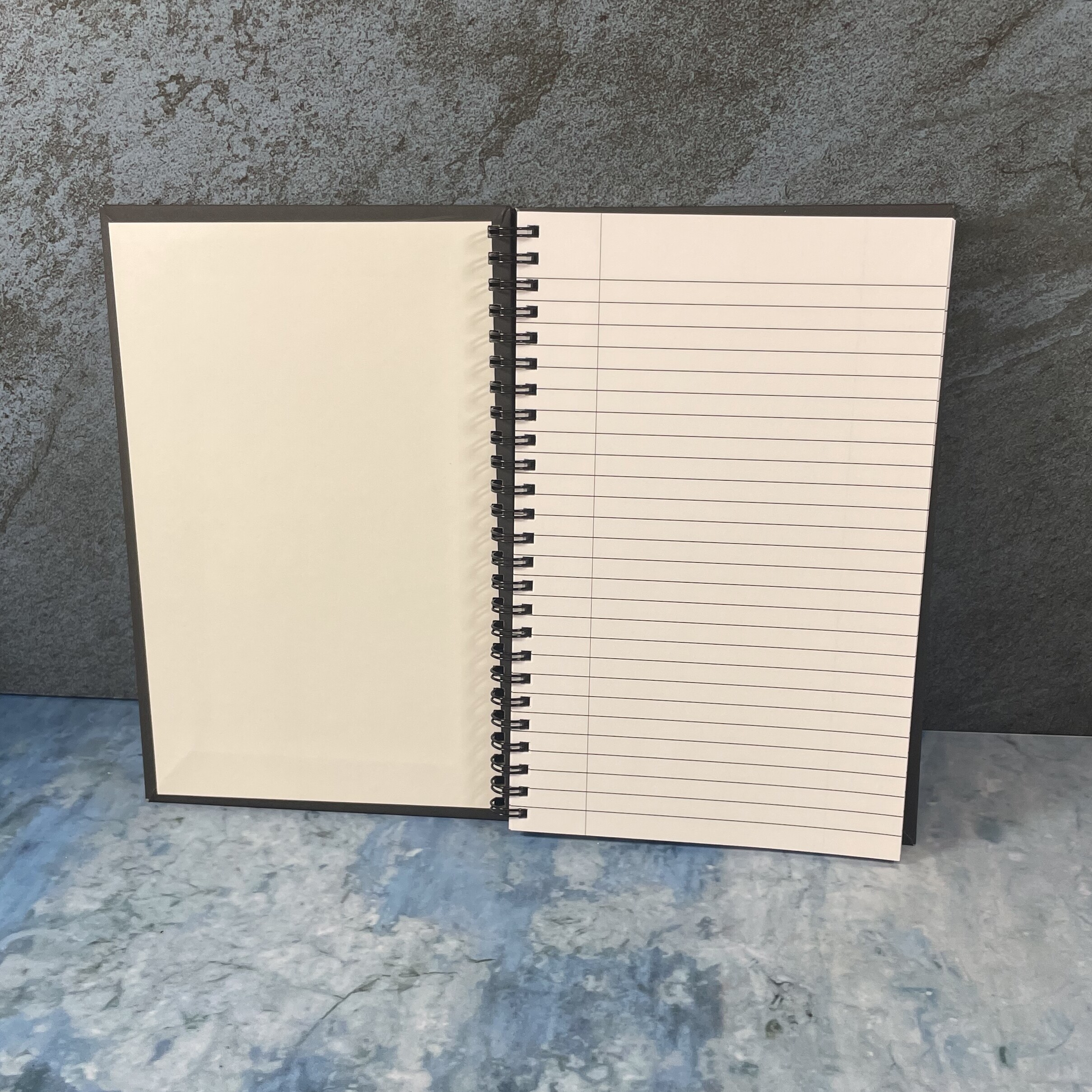 Hardcover Notebook with Wire Binding for Eternity (inside, lined paper)