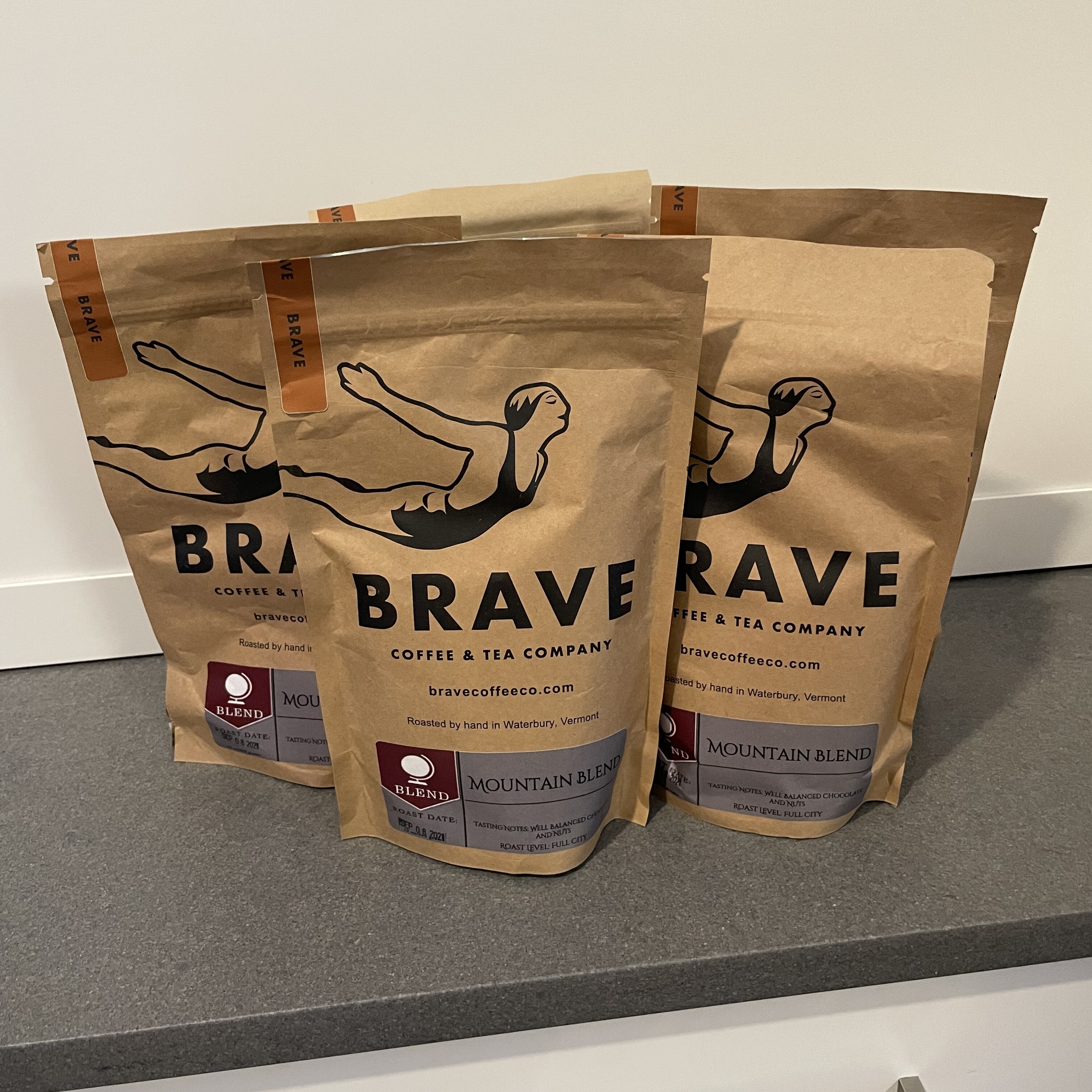Product Labels for Brave Coffee