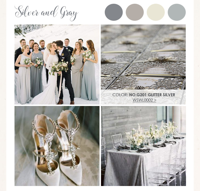 Winter Weddings - Silver and Gray